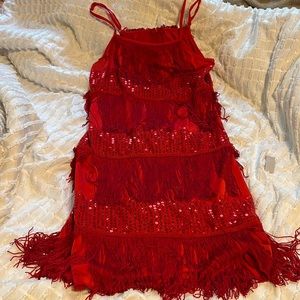 Red flapper costume